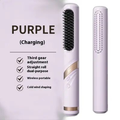 Bežična punjiva hladna četka za stiliziranje s jonima Purple