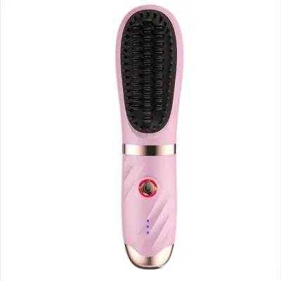 Prijenosna bežična četka za ispravljanje kose, MCH keramika 45W Pink
