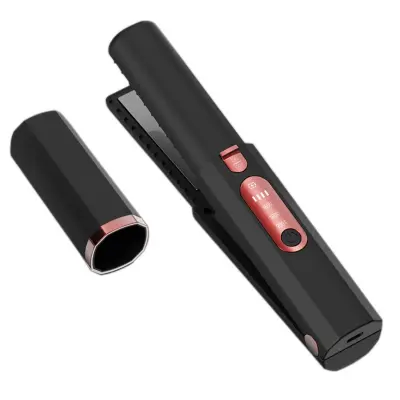 Bežični punjivi preslica/uvijač kose, Type-C, LCD Black