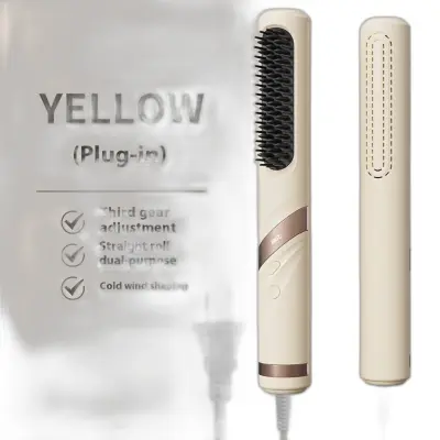 Hladni Zrak Kombinirana Četka Za Poravnanje I Uvijanje Yellow