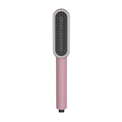 2-u-1 četka za ravnanje kose - ionski češalj za brzo zagrijavanje u dva smjera za ravnanje i uvijanje kose, prijenosni, otporan na opekline 110-240