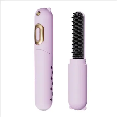 Prijenosna bežična četka za ispravljanje kose ML-08, 4-temp LCD Purple