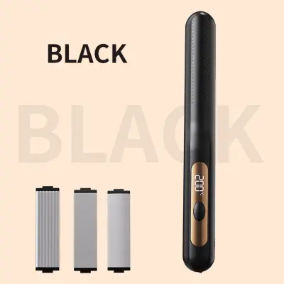 3-u-1 Bežični Stajler Kose s Zamjenjivim Magnetskim Glavama i LCD Black