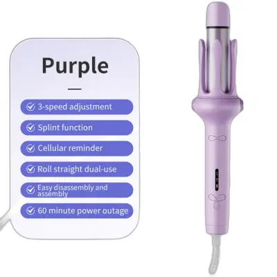 32mm 2-u-1 Električna Figaro i Pegla za Kosu, Negativni Ioni Purple