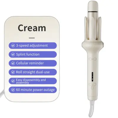 32mm 2-u-1 Električna Figaro i Pegla za Kosu, Negativni Ioni Cream