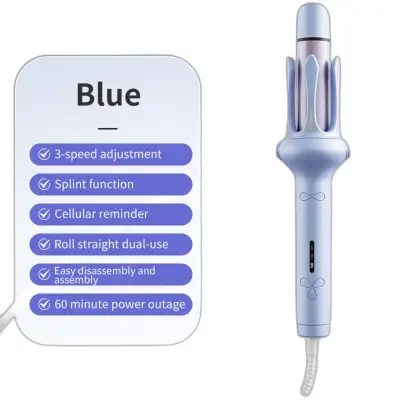 32mm 2-u-1 Električna Figaro i Pegla za Kosu, Negativni Ioni Blue