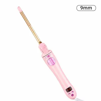Automatski uvijač 9mm – turmalinska keramička bačva, 10 temperatura Pink + Gold