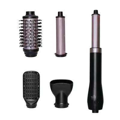5-u-1 vruća četka, crna, 900W, hladni/topli zrak, 3 brzine