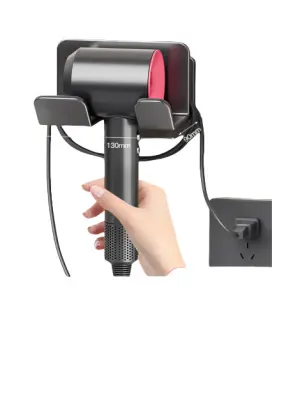 Držač za sušilo za kosu Dyson, aluminijski zidni nosač Siva