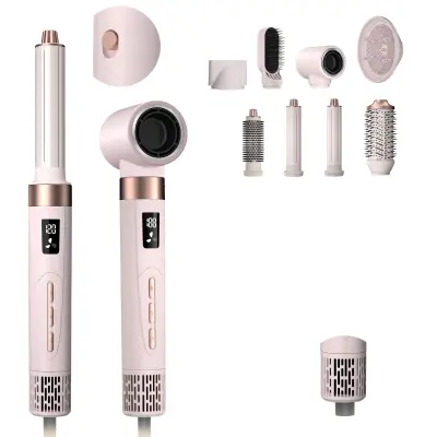 8u1 Vruća Zračna Četka 1500W EU 220V – Ionska, Bezčetkani Motor Pink