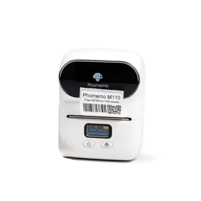 Prijenosni Bluetooth termalni pisač etiketa 203dpi, 20-50mm, 1200mAh White