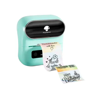 Prijenosni termalni pisač etiketa 203dpi Bluetooth 4.2 2200mAh Green