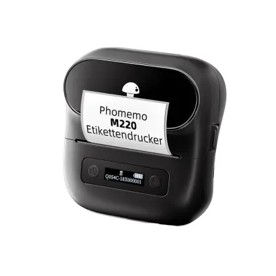 Prijenosni termalni pisač etiketa 203dpi Bluetooth 4.2 2200mAh Black