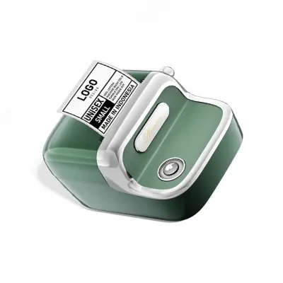 Retro termo pisač naljepnica s Bluetooth 5.2, 203dpi, baterija Green