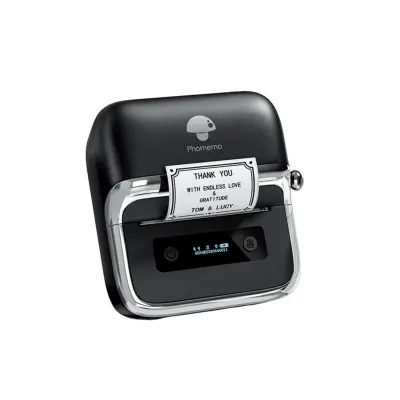 Prijenosni termalni pisač naljepnica Bluetooth 5.2, 203dpi, USB-C Black