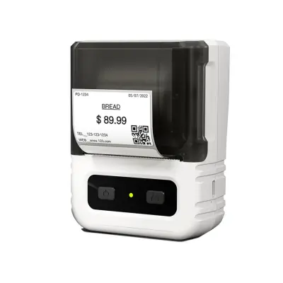 Prijenosni Bluetooth termalni pisač 203dpi, USB-C, 20-50mm White