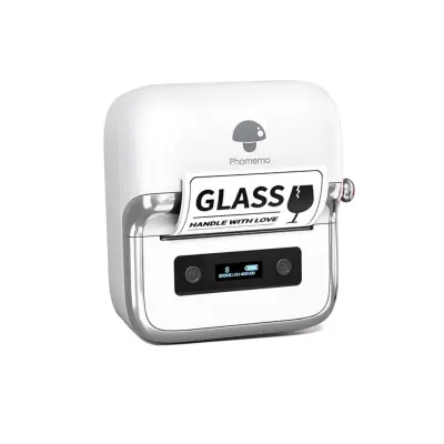 Prijenosni termalni pisač naljepnica Bluetooth 5.2, 203dpi, USB-C White