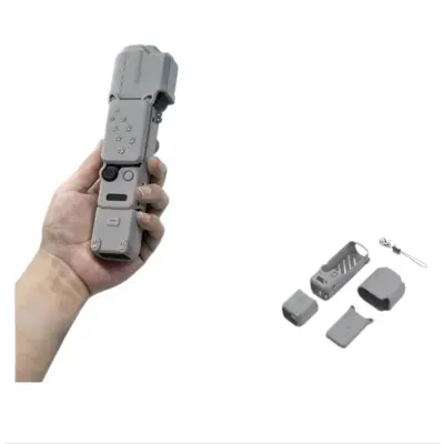 Silikonski zaštitni set za DJI Osmo Pocket 4 — mekana zaštita Gray