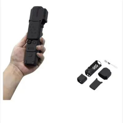 Silikonski zaštitni set za DJI Osmo Pocket 4 — mekana zaštita Black