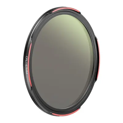 67mm CPL kružni polarizacijski filter za pametni telefon i kameru, crni, aluminijska legura i staklo — smanjuje odsjaje, pojačava zasićenost boja