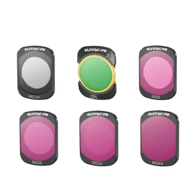 Magnetni set 6 filtera za OSMO Pocket 3 — CPL i ND, aluminij