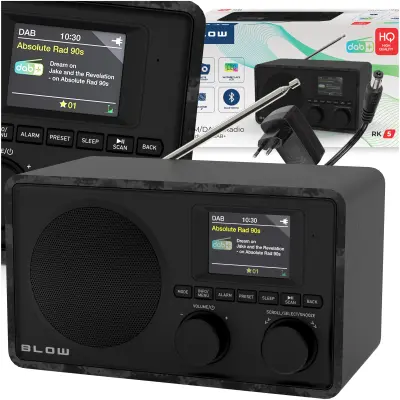 Prijenosni LCD kuhinjski radio FM DAB+ RK5 bluetooth crni