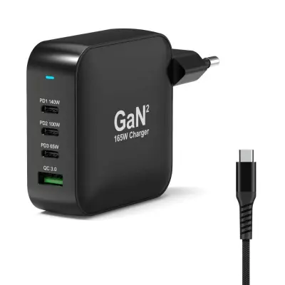 Port zidni punjač 165W type C,GaN2+USB-C kabel 2m