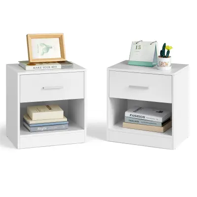 Set noćnih ormarića 2 komada 28x39x41 cm bijela