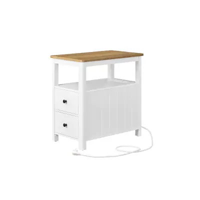 Stolić sa 2 ladice 60x35x60 cm smeđi