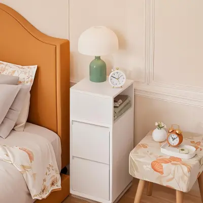 Set noćnih ormarića 2 komada 30x25x65 cm bijela