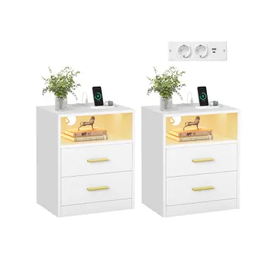 Set noćnih ormarića 35x40,1x50,2 cm bijeli