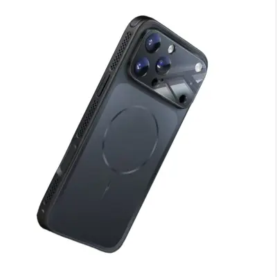 Magnetna maska za iPhone 17 Pro — PC sa staklenom pozadinom, otporna na udarce i s odvođenjem topline