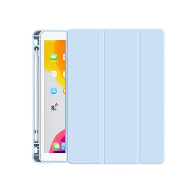 Zaštitna futrola za iPad 17/18/Air1/Air2 - Ledeno plava (s utorom za Apple Pencil)