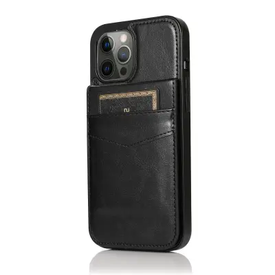 Preklopna kožna futrola s držačem kartica za iPhone 16 Pro Max