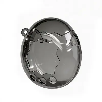 Zaštitna maska kompatibilna s Tamagotchi, mekani TPU, 7cm x 3cm Black