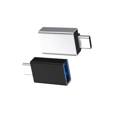 Aluminijski USB-C na USB 3.0 OTG adapter Crni/Srebrni HF28.8mm 2kom