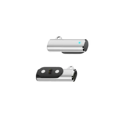 Magnetni 2PIN adapter za punjenje za Mojo slušalice s provođenjem zvuka kroz kost - aluminijska legura, brzo magnetsko punjenje Srebrna