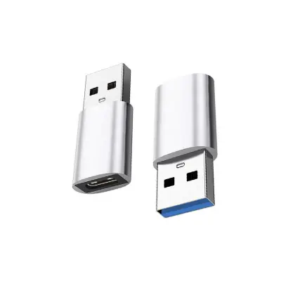 Adapter Type-C na USB 3.0 - 4 kom, USB-C ženski na USB-A muški Silver