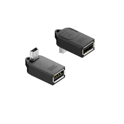 Mini USB OTG adapter 4 kom, kosi, ABS crni, USB2.0 480Mbps