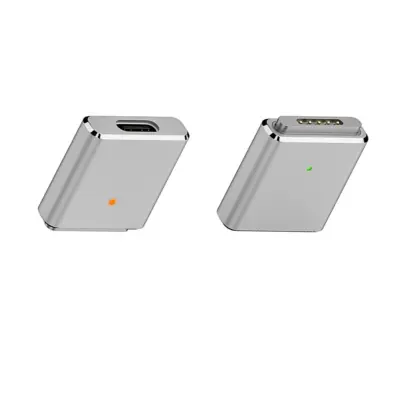 100W Type-C ženski na MagSafe 3 adapter – aluminij, PD 20V 5A White