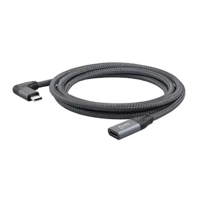 100W USB-C produžni kabel - 20Gbps prijenos podataka i 4K video - kutni priključak