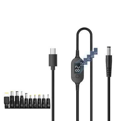 Type-C na DC podesivi kabel 1m s digitalnim zaslonom, 140W