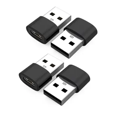 USB na USB-C adapter 4-kom – Type-C ženski na USB-A muški Black