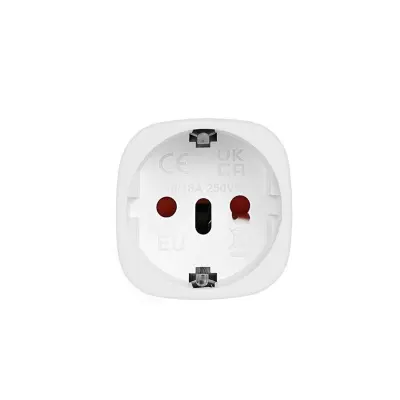 Adapter iz EU za Južnu Afriku - crni, kompaktan dizajn Bijela