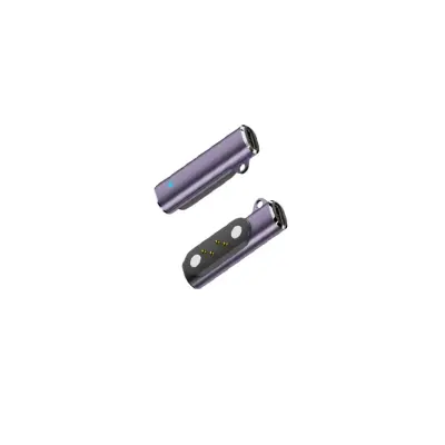 Set od 2 magnetska USB Type-C adaptera za punjenje, kompatibilno s Bodian X6 i 4-pin kostnim slušalicama Ljubičasta