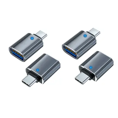 Type-C OTG adapter s LED indikatorom - USB 3.0, 5Gbps, 4 kom Gray