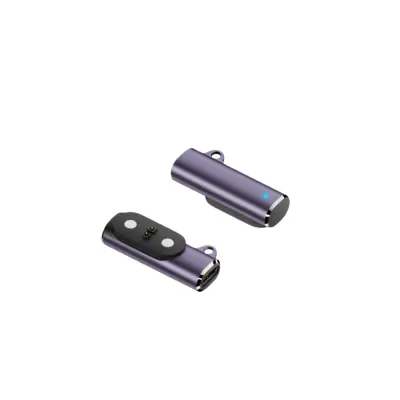 Magnetni 2PIN adapter za punjenje za Mojo slušalice s provođenjem zvuka kroz kost - aluminijska legura, brzo magnetsko punjenje Ljubičasta