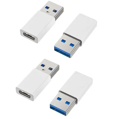 Adapter Type-C ženski na USB-A muški 3.0 4-pack, 5Gbps White