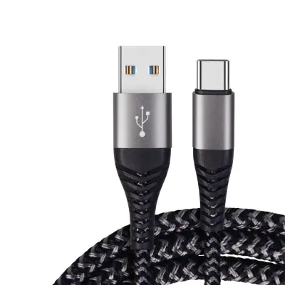 60 W USB-C kabel za brzo punjenje, paket od 2, najlonski pleteni USB-A na USB-C kabel