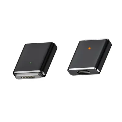 100W Type-C ženski na MagSafe 3 adapter – aluminij, PD 20V 5A Black